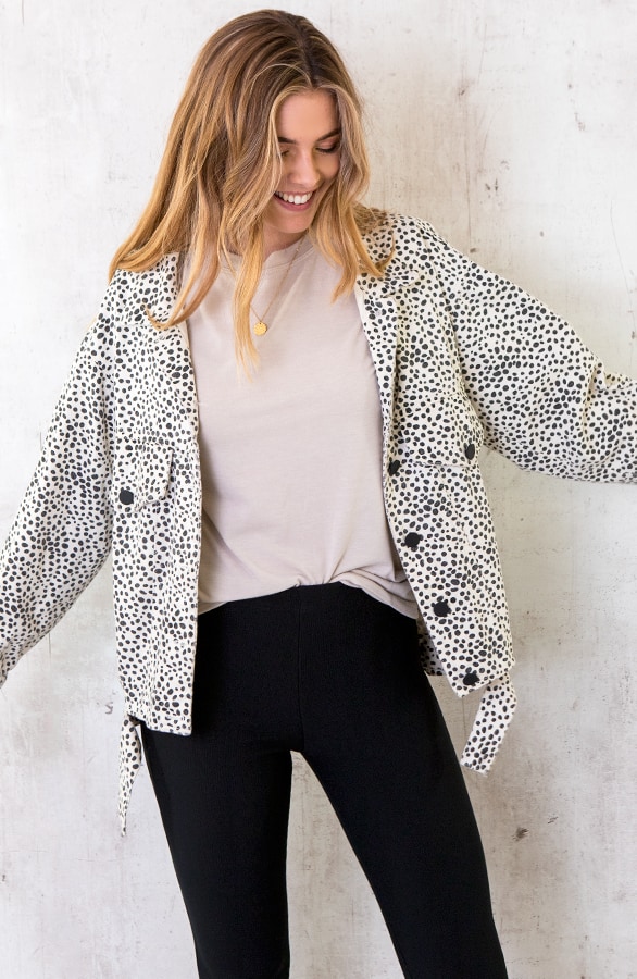 Cheetah Spijkerjas Beige – shoparchief, foto 4