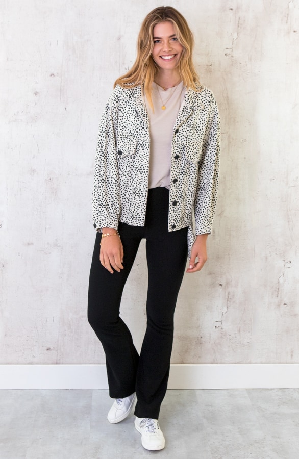 Cheetah Spijkerjas Beige – shoparchief, foto 2