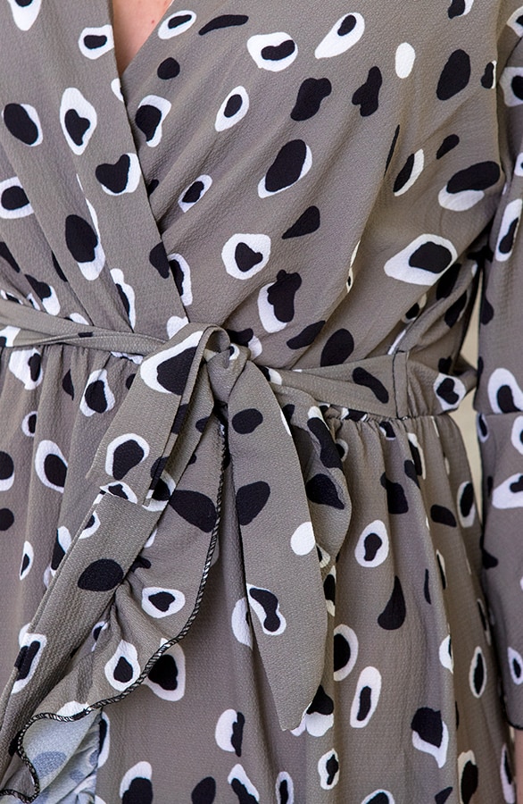 Midi Jurk Panter Groen – shoparchief, foto 4