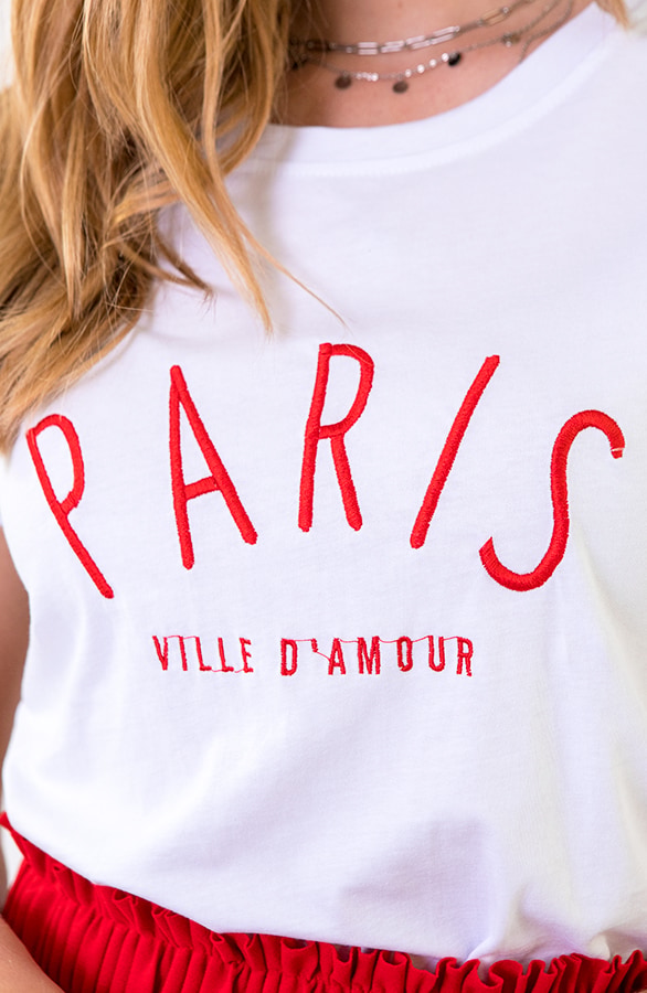Paris Ville D Amour Top Rood – shoparchief, foto 5