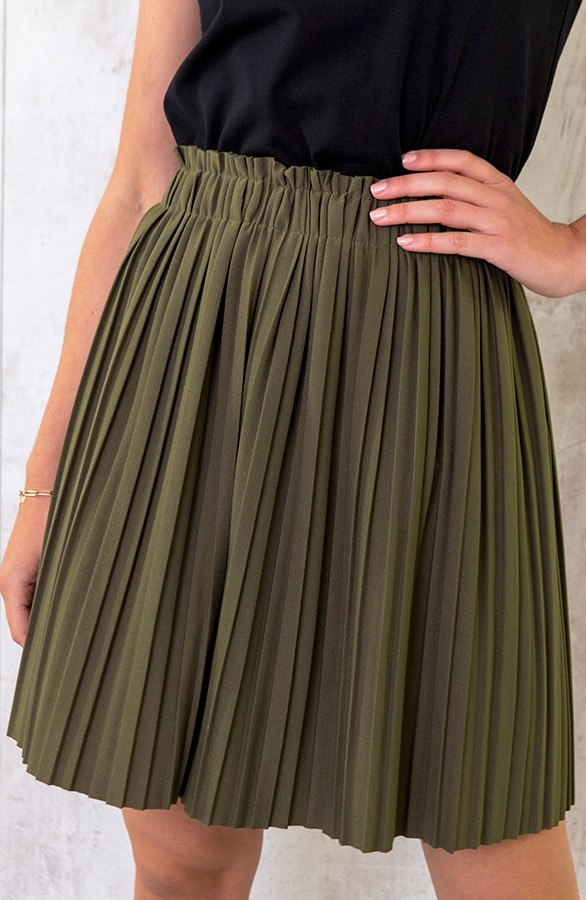 Plisse Rok Legergroen – shoparchief