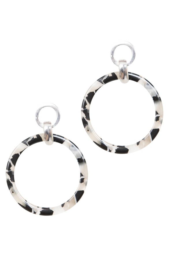 Ronde Oorbellen Parelmoer – shoparchief