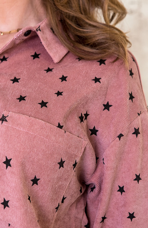 Sterren Blouse Oud Roze – shoparchief, foto 6