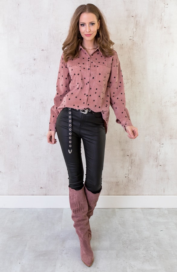 Sterren Blouse Oud Roze – shoparchief, foto 3