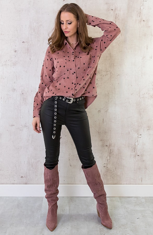 Sterren Blouse Oud Roze – shoparchief, foto 4