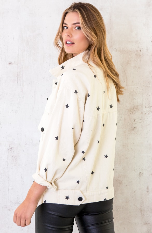 Sterren Spijkerjas Beige – shoparchief, foto 6