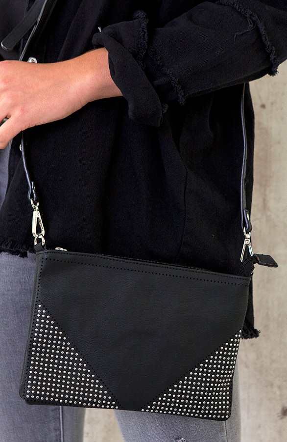 Studs Tas Dames Zwart – shoparchief