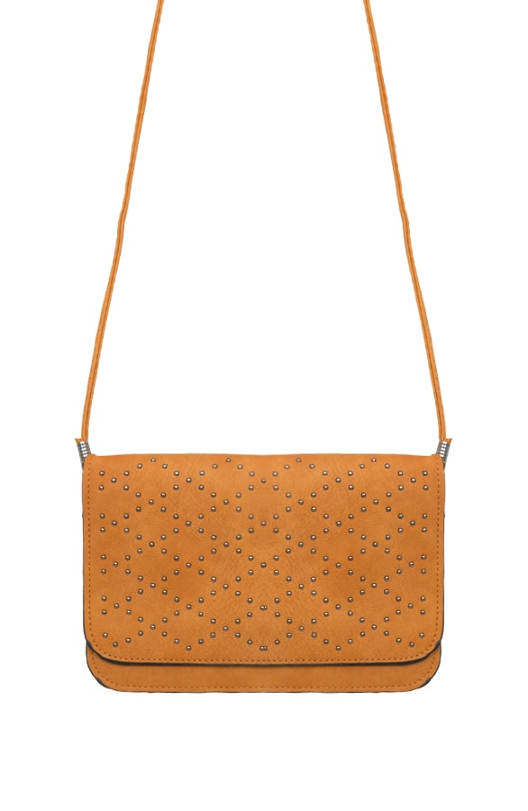 Studs Tasje Zigzag Cognac – shoparchief