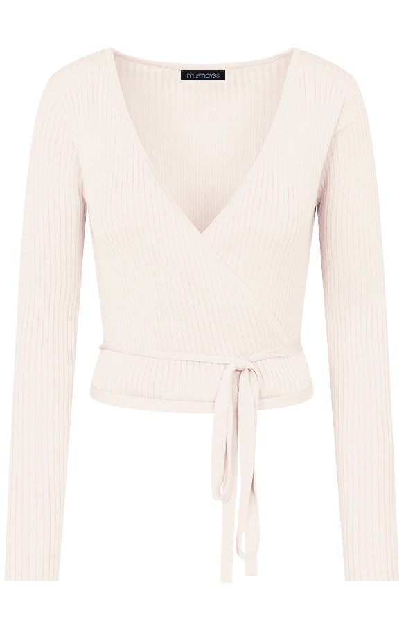 Wikkel Vest Dames Beige – shoparchief, foto 7