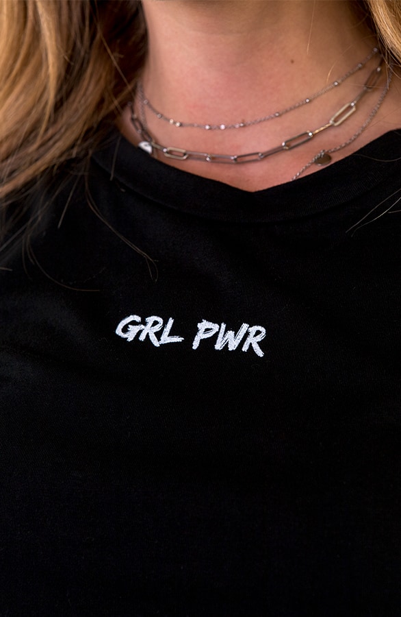 Girl Power Top Zwart – shoparchief, foto 5