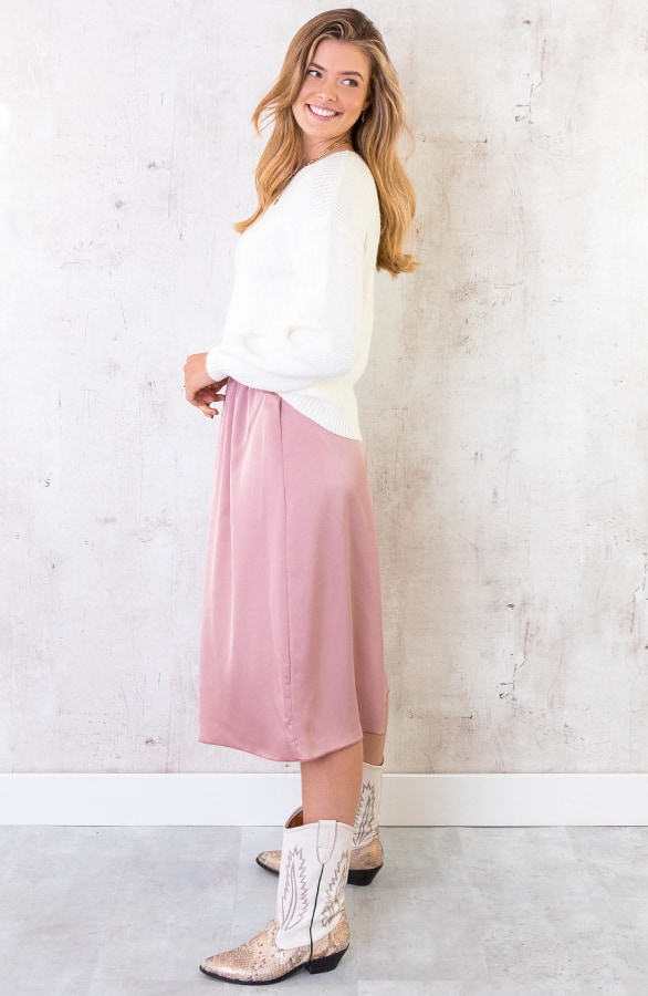 Trui Gebreid Dames Offwhite – shoparchief, foto 4