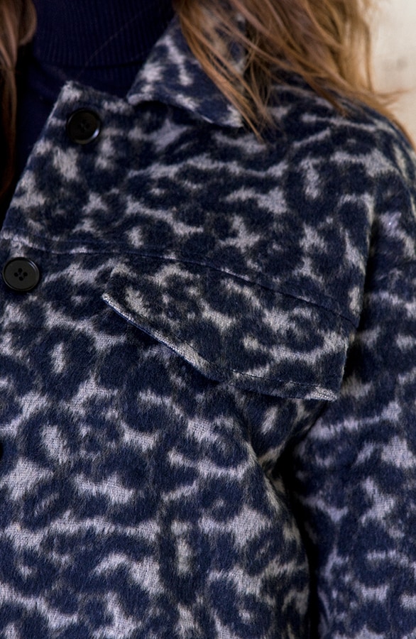 Panter Fleece Jacket Marineblauw – shoparchief, foto 4