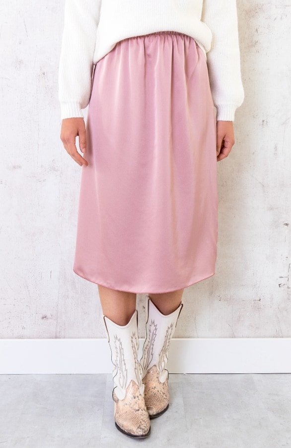 Satijnen Rok Roze – shoparchief, foto 6