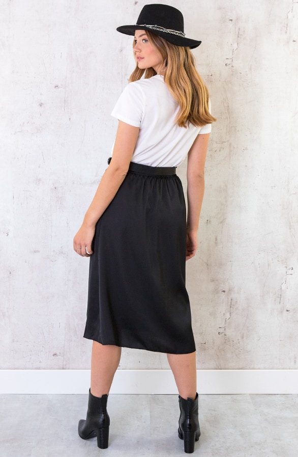 Satijnen Rok Zwart – shoparchief, foto 4