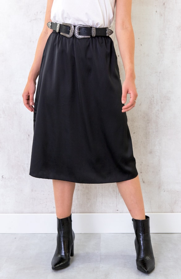 Satijnen Rok Zwart – shoparchief