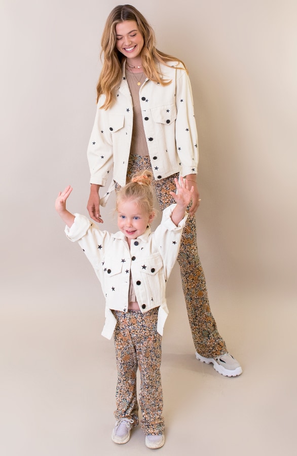 Sterren Spijkerjasje Kids Beige – shoparchief, foto 2