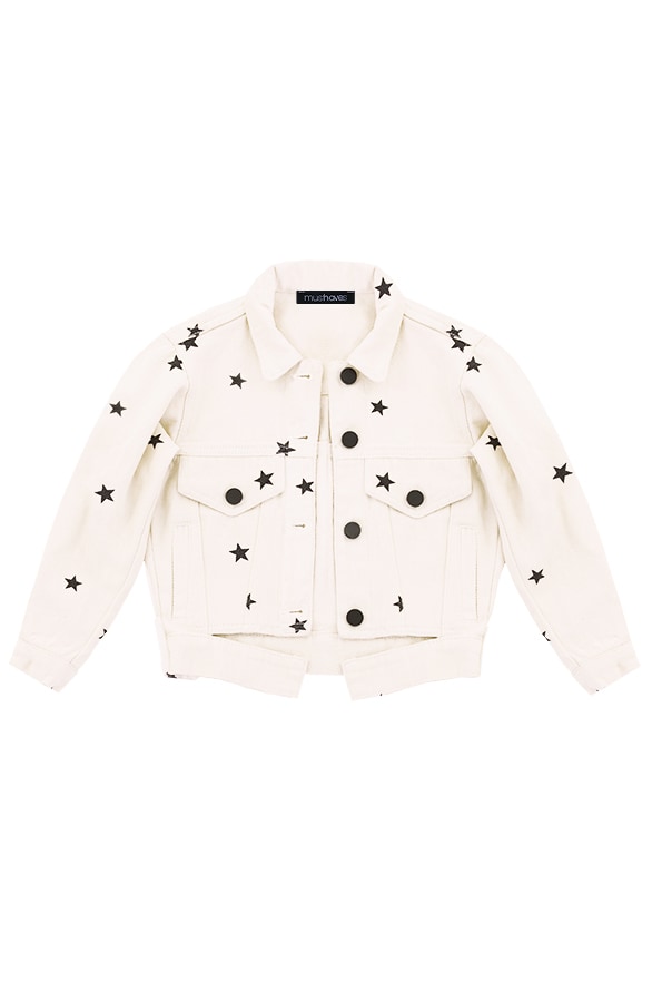 Sterren Spijkerjasje Kids Beige – shoparchief, foto 3