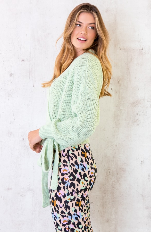 Strik Vest Gebreid Mint – shoparchief, foto 2
