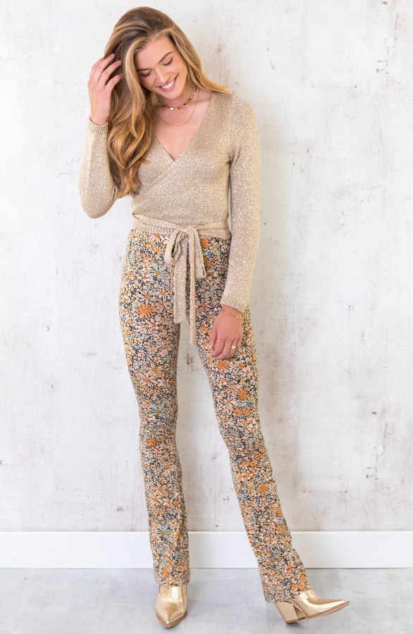 Strik Vest Lurex Goud – shoparchief, foto 2