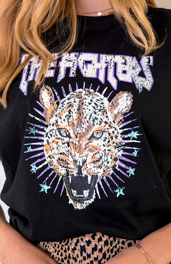 Tijger Top Met Schoudervulling Zwart – shoparchief, foto 4