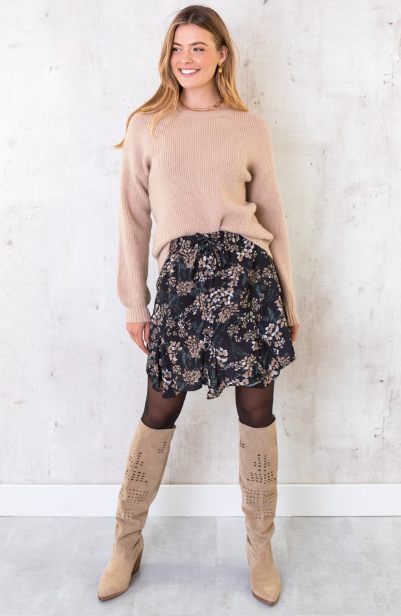 Trui Gebreid Dames Beige – shoparchief, foto 3