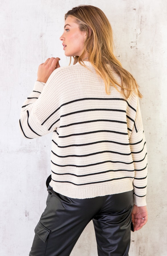 Trui Met Strepen Offwhite – shoparchief, foto 3