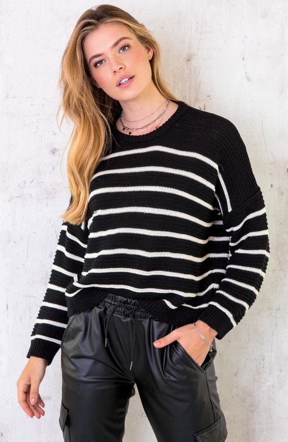 Trui Met Strepen Zwart – shoparchief