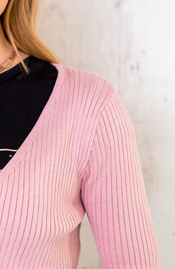 Wikkel Vest Dames Roze – shoparchief, foto 4