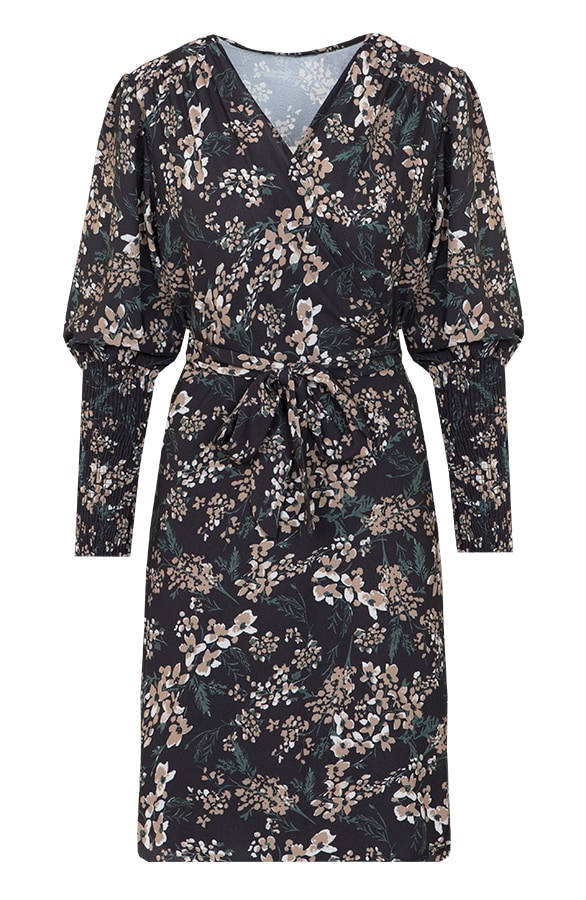 Wikkeljurk Met Bloemen Zwart – shoparchief, foto 6