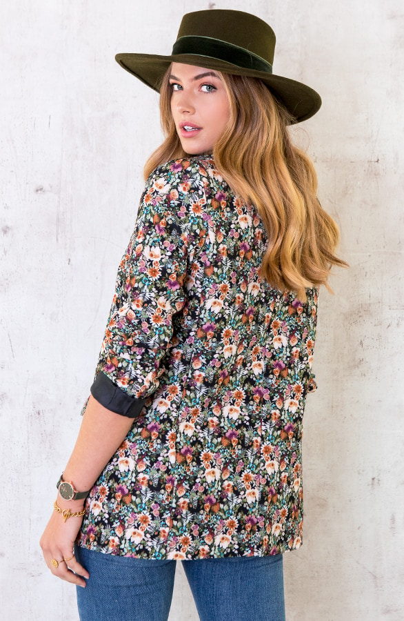 Bloemen Boyfriend Blazer – shoparchief, foto 4