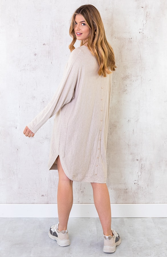 Comfy Trui Lang Beige – shoparchief, foto 5