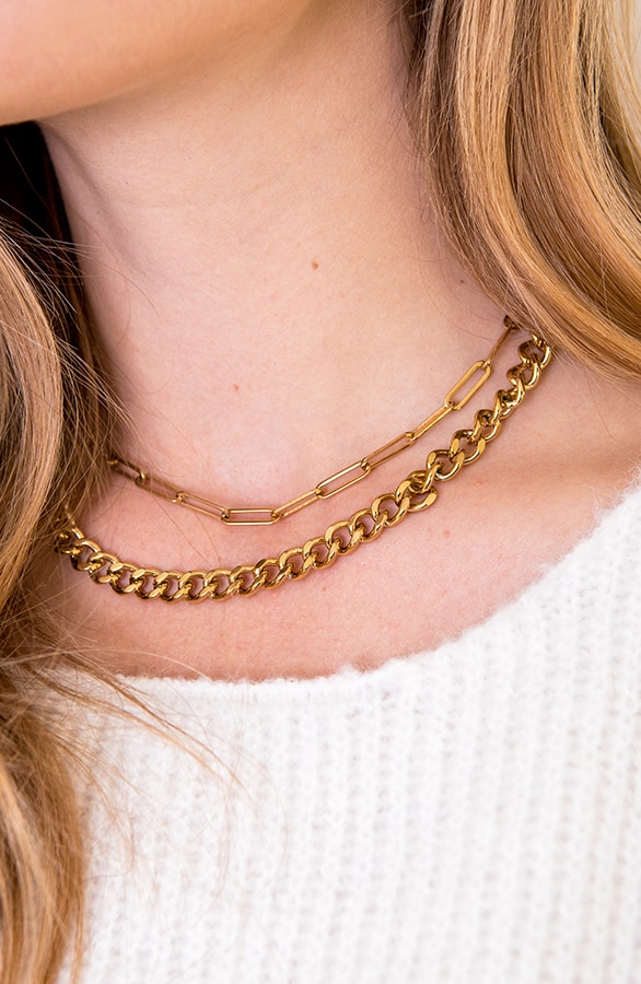 Dames Schakelketting Goud – shoparchief, foto 2