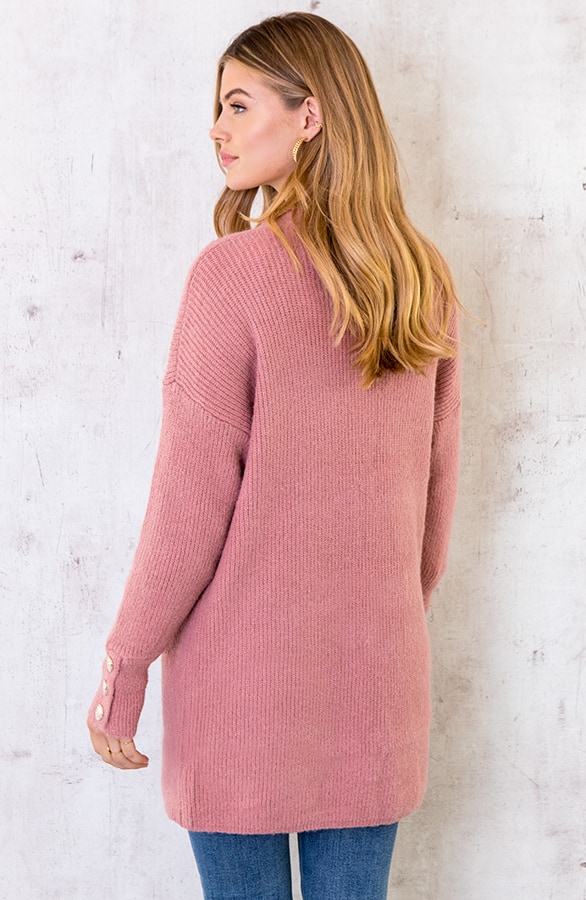 Strick Cardigan Knöpfe Altrosa, Shoparchiv, Foto 4