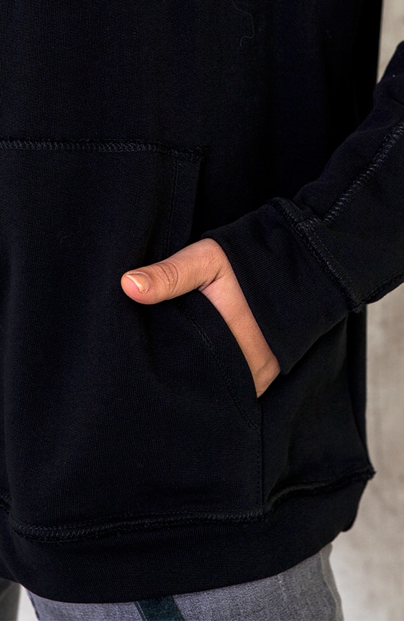 Hoodie Met Capuchon Zwart – shoparchief, foto 5