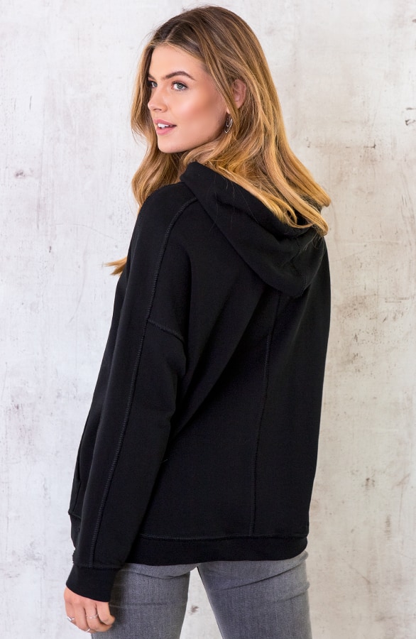 Hoodie Met Capuchon Zwart – shoparchief, foto 4