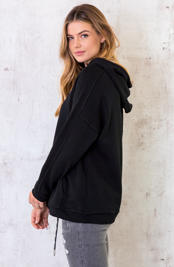 Hoodie Met Capuchon Zwart – shoparchief