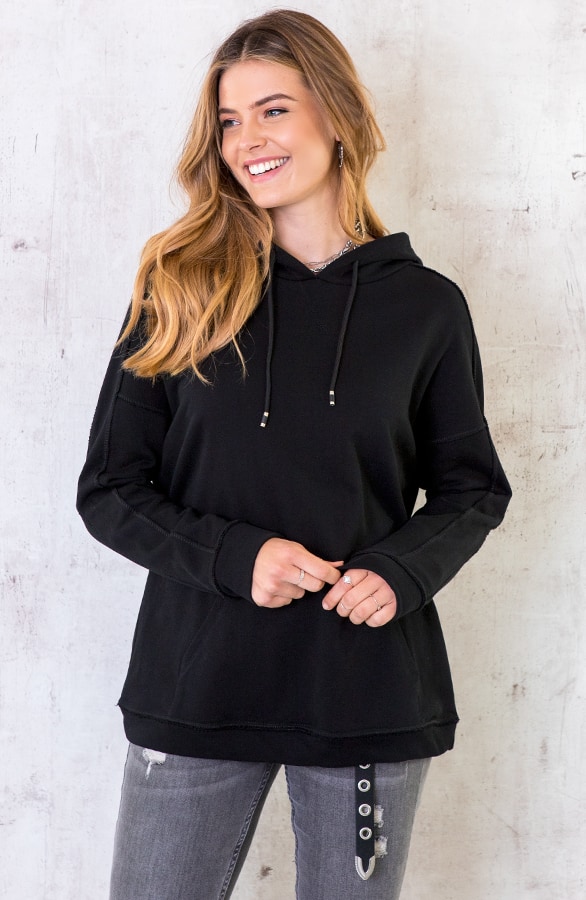 Hoodie Met Capuchon Zwart – shoparchief, foto 2