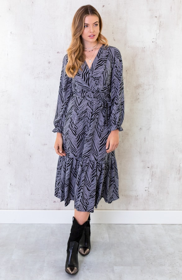 Maxi Jurk Zebraprint – shoparchief, foto 2