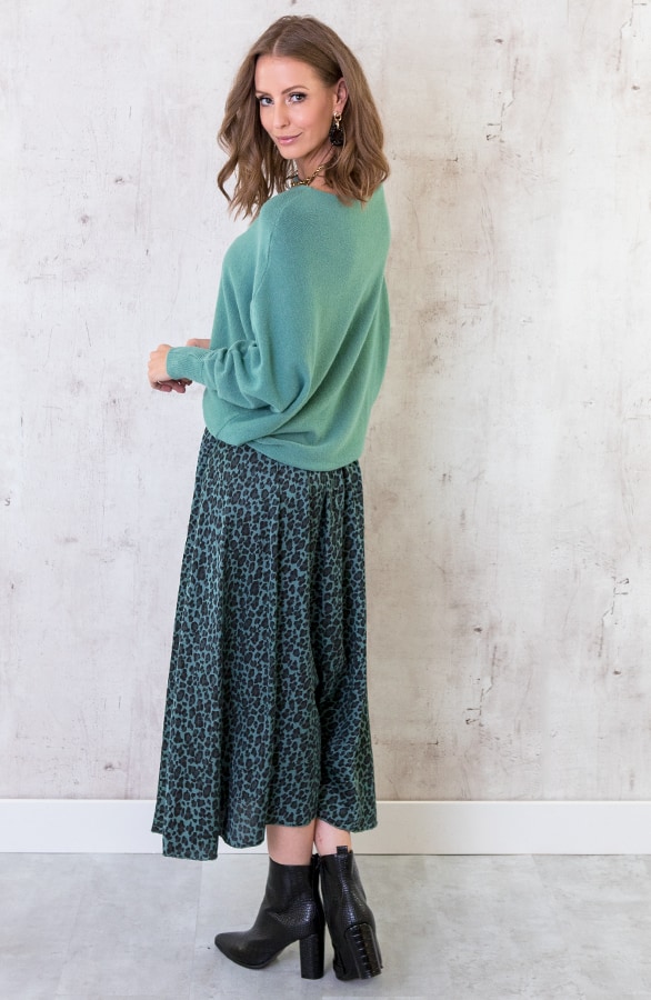 Oversized Soft Trui Dust Mint – shoparchief, foto 3