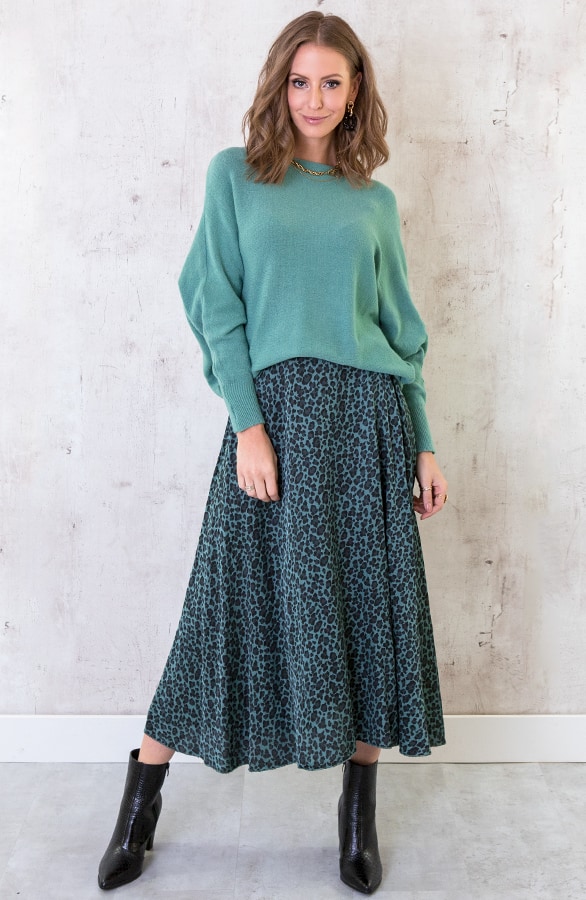 Oversized Soft Trui Dust Mint – shoparchief, foto 2