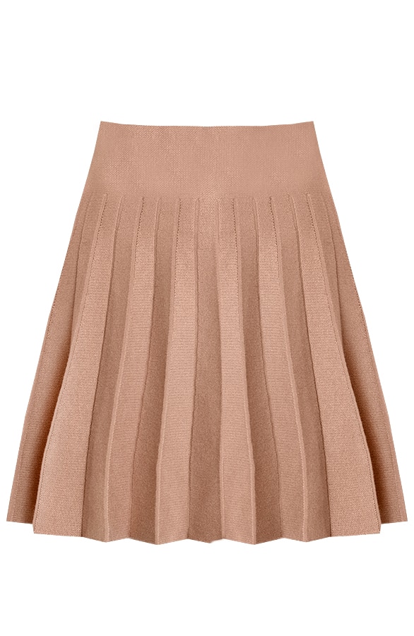 Plooirok Alijn Beige – shoparchief