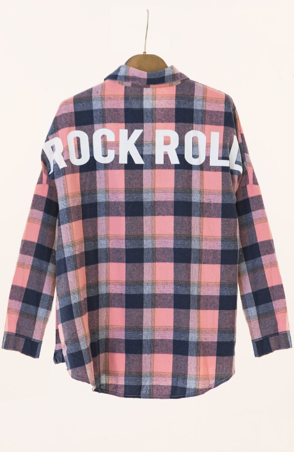 Rock N Roll Blouse Geblokt – shoparchief