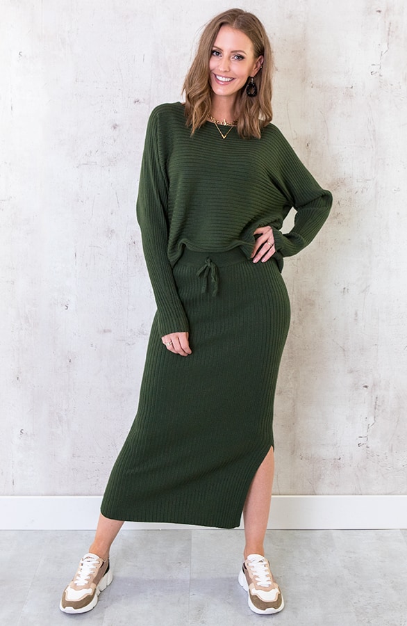 Rok Twinset Legergroen – shoparchief, foto 3