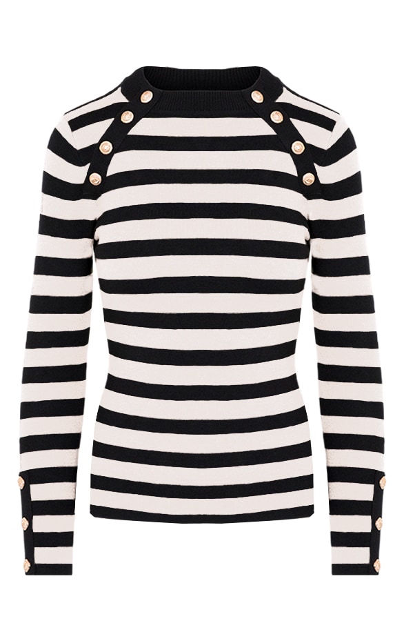Sailor Strepen Trui Wit – shoparchief, foto 6