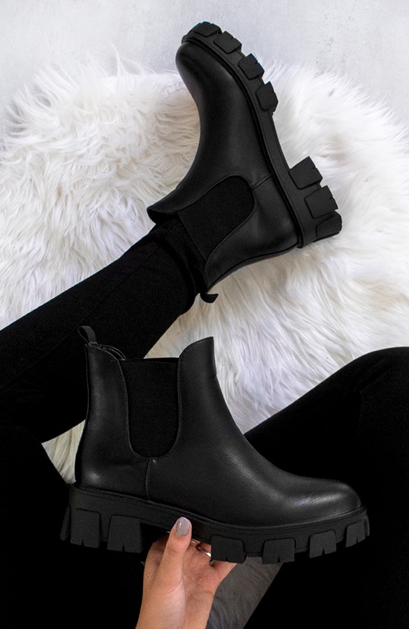 Chelsea Boots Met Plateauzool – shoparchief