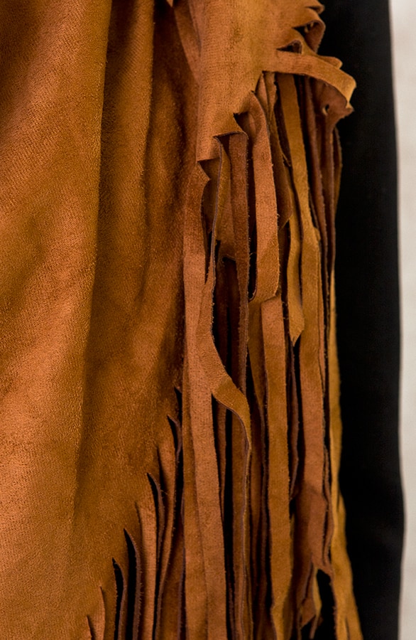 Suede Poncho Cognac – shoparchief, foto 6