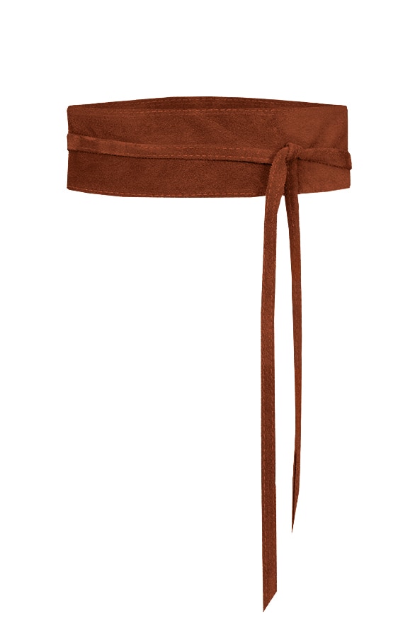 Suede Wikkelriem Caramel – shoparchief