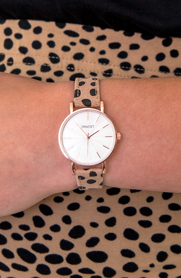 Cheetah Horloge Taupe – shoparchief, foto 2