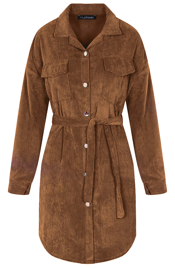 Corduroy Jurk Bruin – shoparchief
