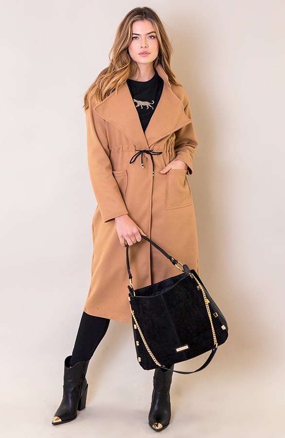 Suede Shopper Zwart – shoparchief, foto 4